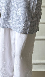将图像加载到图库查看器中, Women's Lucknowi Handcrafted Cotton Chikankari Palazzo - HONC0343087