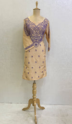Load image into Gallery viewer, Women's Lakhnavi Handcrafted Tussar Silk Chikankari Kurti - HONC0109228