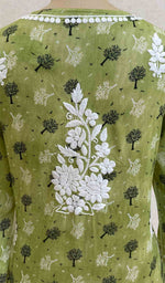 将图像加载到图库查看器中, Maiwish Women's Lakhnavi Handcrafted Printed Cotton Chikankari Kurti - HONC028347