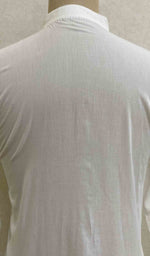 Load image into Gallery viewer, Men's Lucknowi Handcrafted Cotton Chikankari Kurta - HONC021777