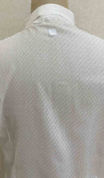 Load image into Gallery viewer, Men's Lucknowi Handcrafted Cotton Chikankari Kurta - HONC021590