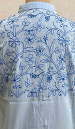 Load image into Gallery viewer, Women's Lakhnavi Handcrafted Cotton Chikankari Shirt Top - HONC054572