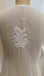 将图像加载到图库查看器中, Women's Lakhnavi Handcrafted Kota Doria Chikankari Kurti - HONC057177