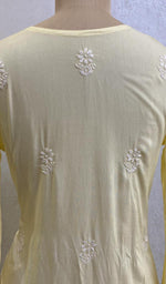 Load image into Gallery viewer, Women's Lakhnavi Handcrafted Cotton Chikankari Top - HONC050865