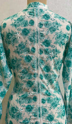 Load image into Gallery viewer, Women's Lakhnavi Handcrafted Fox-Georgette Chikankari Top - HONC056099