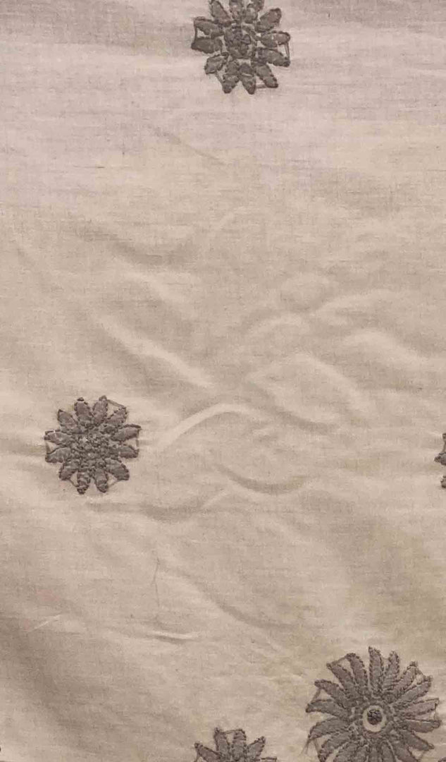 Lakhnavi Handcrafted Cotton Chikankari Table Cover - HONC041267