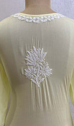 Load image into Gallery viewer, Women's Lakhnavi Handcrafted Modal Cotton Chikankari Kurta And Palazzo Set - HONC056779