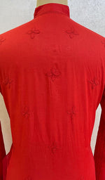 Load image into Gallery viewer, Men's Lucknowi Handcrafted Cotton Chikankari Kurta - HONC084821