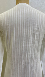 Load image into Gallery viewer, Men's Lucknowi Handcrafted Cotton Chikankari Kurta - HONC096546