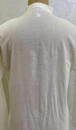 Load image into Gallery viewer, Men's Lucknowi Handcrafted Cotton Chikankari Kurta - HONC021760