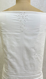 Load image into Gallery viewer, لکھنؤی ہاتھ سے تیار شدہ سوتی چکنکاری بغیر سلی ہوئی قرتی فیبرک - Honc089192