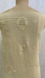 Load image into Gallery viewer, Women's Lucknowi Handcrafted Viscose Georgette Chikankari Suit Material - HONC0102015