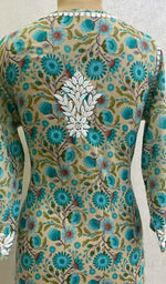 Load image into Gallery viewer, Zainish Women's Lucknowi Handcrafted Mul Cotton Chikankari Kurti - HONC0135929