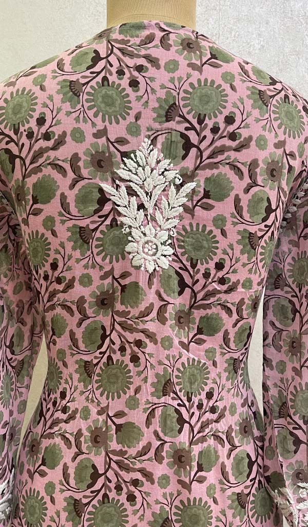 Zainish Women's Lucknowi Handcrafted Mul Cotton Chikankari Kurti - HONC0135936
