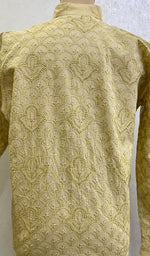 Load image into Gallery viewer, Men's Lucknowi Handcrafted Cotton Chikankari Kurta - HONC0123600