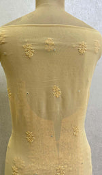 Load image into Gallery viewer, Women's Lucknowi Handcrafted Viscose Georgette Chikankari Suit Material - HONC091967