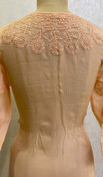 将图像加载到图库查看器中, Women's Lakhnavi Handcrafted Organza Chikankari Kurti - HONC0104537