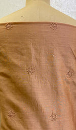 Load image into Gallery viewer, Lucknowi Handcrafted Chanderi Silk Chikankari Unstitched Men's Kurta Fabric - HONC0113079