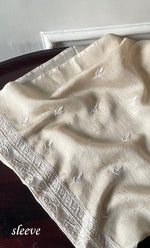 Load image into Gallery viewer, Lucknowi Handcrafted Munga Silk Chikankari Unstitched Unisex Kurta Fabric - HONC0320842