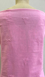 将图像加载到图库查看器中, Women's Lakhnavi Handcrafted Cotton Chikankari Suit Material - HONC0146080