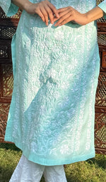 Load image into Gallery viewer, Iqra Women's Lucknowi Handcrafted Cotton Chikankari Kurti - HONC0164375