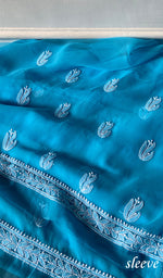 Load image into Gallery viewer, Women's Lucknowi Handcrafted Faux-Georgette Unstitched Chikankari Suit Material - HONC0348789