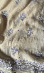 Load image into Gallery viewer, Women's Lakhnavi Handcrafted Mul Chanderi Unstitched Kurta And Dupatta Set - HONC0302257