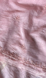 Load image into Gallery viewer, Women's Lakhnavi Handcrafted Mul Chanderi Chikankari Full Suit Material - HONC0271171
