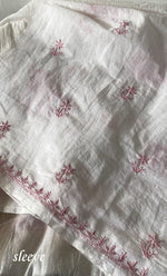 Load image into Gallery viewer, Women's Lakhnavi Handcrafted Mul Chanderi UnStitched Kurta And Dupatta Set - HONC0314673
