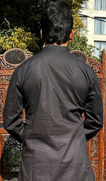 Load image into Gallery viewer, Men's Lucknowi Handcrafted Cotton Chikankari Kurta - HONC0341909