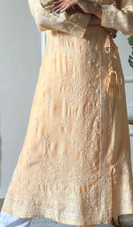 将图像加载到图库查看器中, Women's Lucknowi Handcrafted Cotton Chikankari Angrakha - HONC0343792