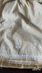 Load image into Gallery viewer, Women's Lakhnavi Handcrafted Tissue Chanderi Unstitched Kurta And Dupatta Set - HONC0278145