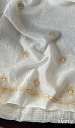 Load image into Gallery viewer, Women's Lakhnavi Handcrafted Mul Chanderi Unstitched Kurta And Dupatta Set - HONCO287714