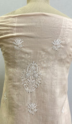 Load image into Gallery viewer, Women's Lakhnavi Handcrafted Mul Chanderi Semi - Stiched Kurta And Dupatta Set - HONC0154859