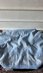 Load image into Gallery viewer, Women's Lakhnavi Handcrafted Mul Chanderi Semi - Stitched Chikankari Full Suit Material - HONC0359801