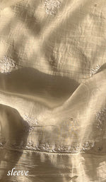 Load image into Gallery viewer, Irum Women's Lakhnavi Handcrafted Mul Chanderi Unstitched Kurta And Dupatta Set - HONC0297199