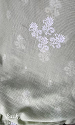 Load image into Gallery viewer, Alishba Women's Lucknowi Handcrafted Kota Cotton Chikankari Unstitched Kurta And Dupatta Set - HONC0312634