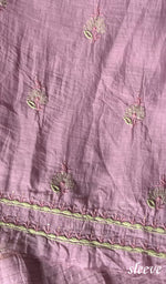 将图像加载到图库查看器中, Women's Lucknowi Handcrafted Mul Chanderi Chikankari Kurta Dupatta Set- HONC0254131