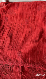 Load image into Gallery viewer, Women's Lakhnavi Handcrafted Mul Chanderi Unstitched Kurta And Dupatta Set - HONC0277039