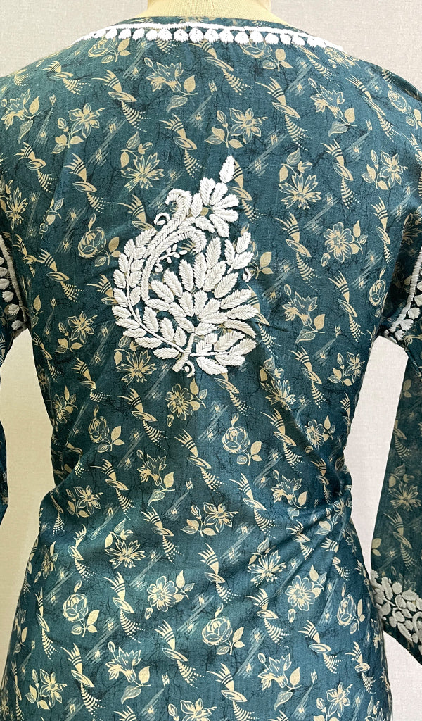 Aisha Women's Lucknowi Handcrafted Muslin Chikankari Kurti - HONC0174574