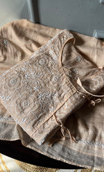 将图像加载到图库查看器中, Sehmat Women's Lakhnavi Handcrafted Kota Cotton Semi -Stitched Angrakha And Dupatta Set- HONC0301717