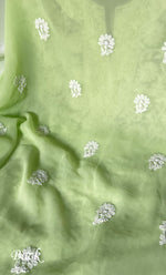 Load image into Gallery viewer, Women's Lucknowi Handcrafted Faux-Georgette Chikankari Suit Material - HONC0315343