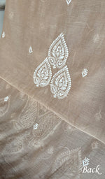 Load image into Gallery viewer, Women's Lakhnavi Handcrafted Mul Chanderi Unstitched Kurta And Dupatta Set - HONC0348656