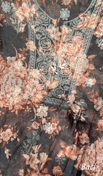 Load image into Gallery viewer, Disha Women's Lakhnavi Handcrafted Organza Chikankari Unstitched Kurta And Dupatta Set - HONC0211543