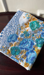 将图像加载到图库查看器中, Women's Lakhnavi Handcrafted Cotton Chikankari Unstitched Kurti Fabric - HONC0284321