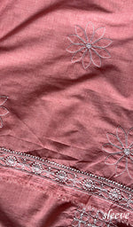 Load image into Gallery viewer, Hera Women's Lakhnavi Handcrafted Cotton Chikankari Suit Material - HONC0275053