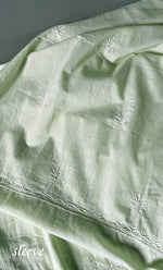 Load image into Gallery viewer, Alveena Women's Lakhnavi Handcrafted Cotton Unstitched Chikankari Kurta And Kurta Dupatta Set - HONC0101900