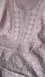 Load image into Gallery viewer, Suhani Women's Lakhnavi Handcrafted Mul Chanderi Unstitched Kurta And Dupatta Set - HONC0242461