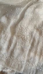将图像加载到图库查看器中, Women's Lakhnavi Handcrafted Mul Chanderi Unstitched Kurta And Dupatta Set - HONC0288386