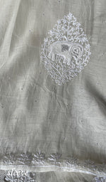 Load image into Gallery viewer, Hunar Women's Lakhnavi Handcrafted Mul Chanderi Kurta And Dupatta Set - HONC0295595